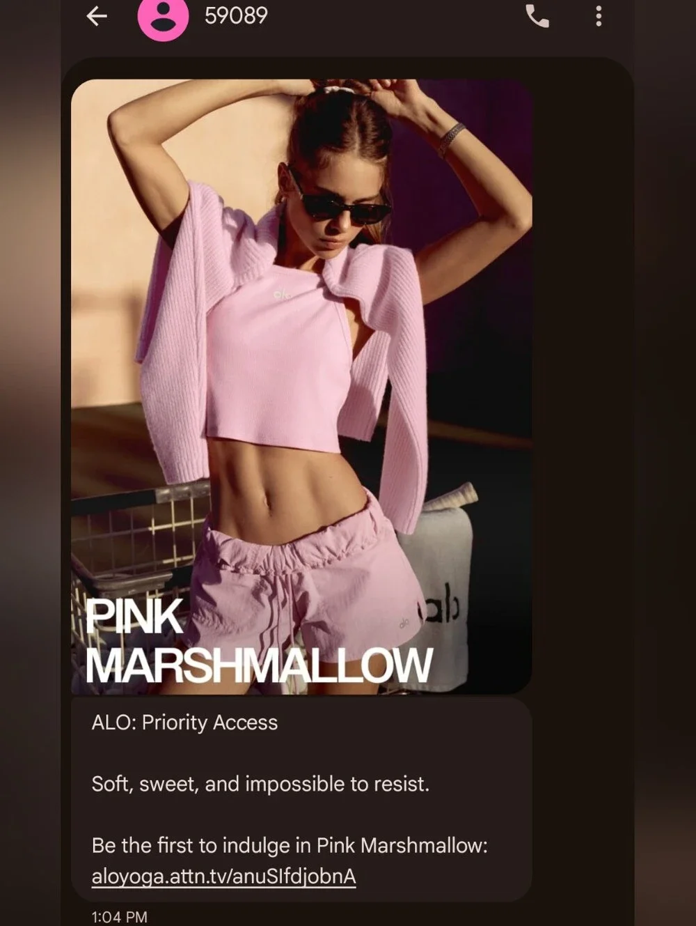 Alo Yoga Pink Marshmallow New Release Match Point Skirt Same Day Shipping
